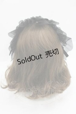 画像3: MARBLE / リボンフリルヘッドドレス  ブラック I-26-01-15-115-GO-AC-SA-ZI