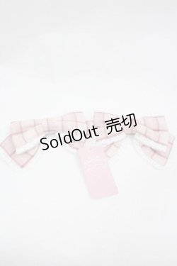 画像1: Chalmiere / チェックリボンクリップセット  ピンク I-26-01-15-118-0-AC-SA-ZI