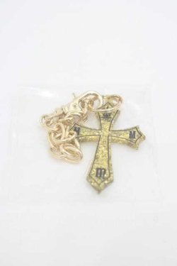 画像1: Moi-meme-Moitie / クロスロゴアクリルバッグチャーム  ゴールド I-26-01-15-119-MO-ZA-TE-ZI