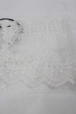 画像3: Moi-meme-Moitie / クロスアーチレースマスク  白 I-26-01-15-120-MO-ZA-TE-ZI