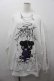 画像1: Amilige / Bear who lost loveプリントスウェット  白Ｘ黒Ｘ紫Ｘシルバー I-26-01-15-015-PU-TO-SA-ZI (1)
