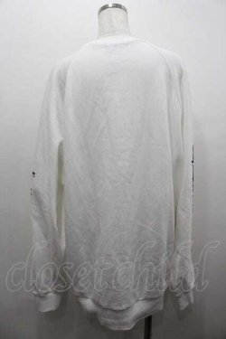 画像2: Amilige / Bear who lost loveプリントスウェット  白Ｘ黒Ｘ紫Ｘシルバー I-26-01-15-015-PU-TO-SA-ZI