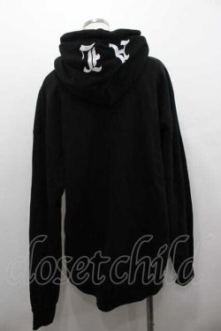 画像2: Amilige / くまプリントパーカー  黒Ｘ紫Ｘ白 I-26-01-15-017-PU-TO-SA-ZI