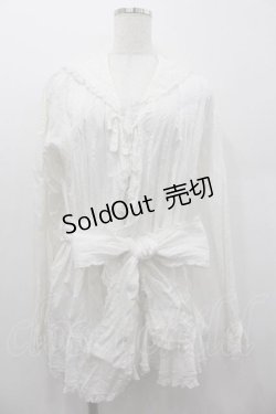 画像1: WONDERFUL WORLD / セーラーオーバーブラウス  ホワイト I-26-01-15-018-LO-BL-SA-ZI