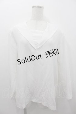 画像1: KANEKO ISAO / セーラー衿ブラウス  白 I-26-01-15-019-EL-BL-SA-ZI