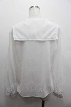 画像3: Amavel / Fantasy Schoolセーラーブラウス F 白×サックス I-26-01-15-002-CA-BL-TE-ZI