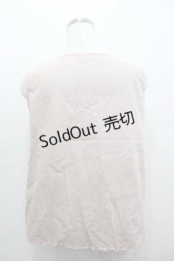 画像2: WONDERFUL WORLD / フロントピンタックリボンノースリーブブラウス  ピンク I-26-01-15-022-LO-BL-SA-ZI