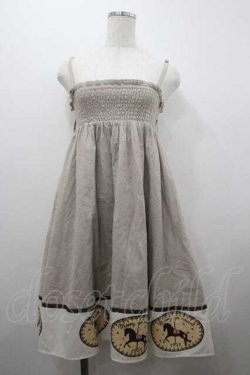 画像1: F i.n.t / MERRY GO RUNDキャミワンピース  ブラウン I-26-01-15-028-0-OP-SA-ZI