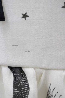 画像2: Fi.n.t / MOONプリントシフォン半袖ワンピース  アイボリーＸ黒 I-26-01-15-030-CA-OP-SA-ZI