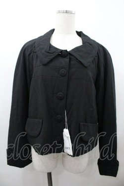 画像1: INGEBORG / 襟付きジャケット 11 ブラック I-26-01-18-041-LO-JA-SA-ZI
