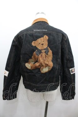 画像2: WONDERFUL WORLD / クマ刺繍Gジャン  インディゴ I-26-01-18-042-LO-JA-SA-ZI