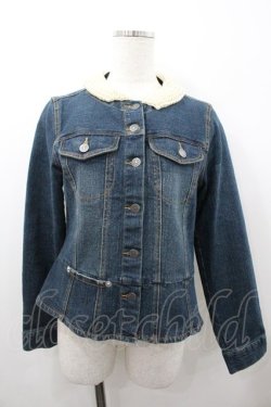 画像1: PINK HOUSE / パール襟付きGジャン  ブルー I-26-01-18-043-LO-JA-SA-ZI