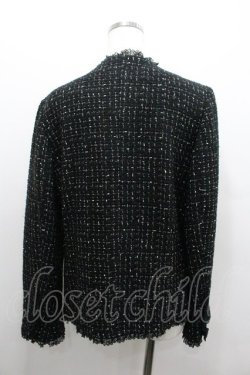 画像2: PINK HOUSE / リボン付きツイードジャケット  ブラック I-26-01-18-044-LO-JA-SA-ZI