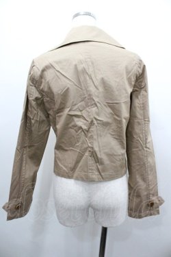 画像2: Toi et Bonbon / ショートトレンチ風ダブルジャケット  ベージュ I-26-01-18-045-LO-JA-SA-ZI