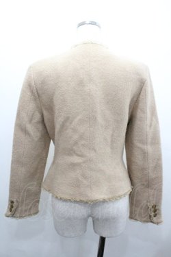 画像2: WONDERFUL WORLD / チュールフリルノーカラージャケット  ベージュ I-26-01-18-046-LO-JA-SA-ZI