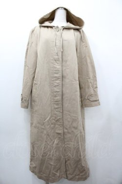 画像1: WONDERFUL WORLD / フード付きコート  ベージュ I-26-01-18-050-LO-CO-SA-ZI