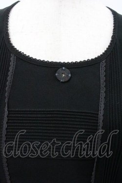 画像3: PINK HOUSE / 半袖プリーツワンピース  ブラック I-26-01-18-054-LO-OP-SA-ZI