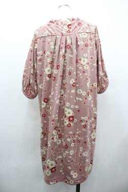画像2: PINK HOUSE / 胸元切り替え花柄五分袖ワンピース  ピンク I-26-01-18-055-LO-OP-SA-ZI