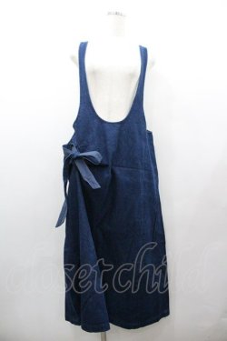 画像1: KANEKO ISAO / デニムジャンパースカート  インディゴ I-26-01-18-060-EL-OP-SA-ZI