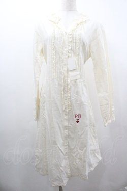 画像1: PINK HOUSE / フリルロングシャツワンピース  キナリ I-26-01-18-063-LO-OP-SA-ZI