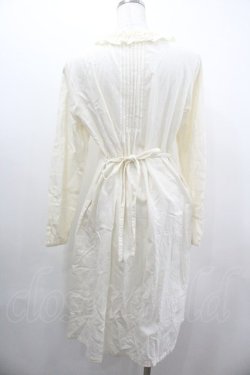 画像2: PINK HOUSE / フリルロングシャツワンピース  キナリ I-26-01-18-063-LO-OP-SA-ZI