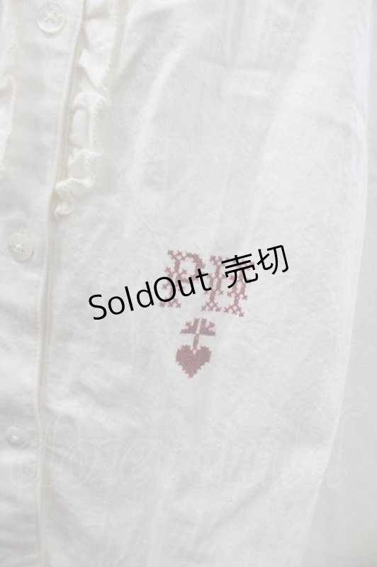 画像3: PINK HOUSE / フリルロングシャツワンピース  キナリ I-26-01-18-063-LO-OP-SA-ZS (3)