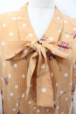 画像3: PINK HOUSE / チェックお花柄ワンピース  オレンジＸ白Ｘ緑 I-26-01-18-064-LO-OP-SA-ZI