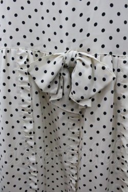 画像3: PINK HOUSE / ドット&リボン半袖ワンピース  白Ｘ黒 I-26-01-18-065-LO-OP-SA-ZI