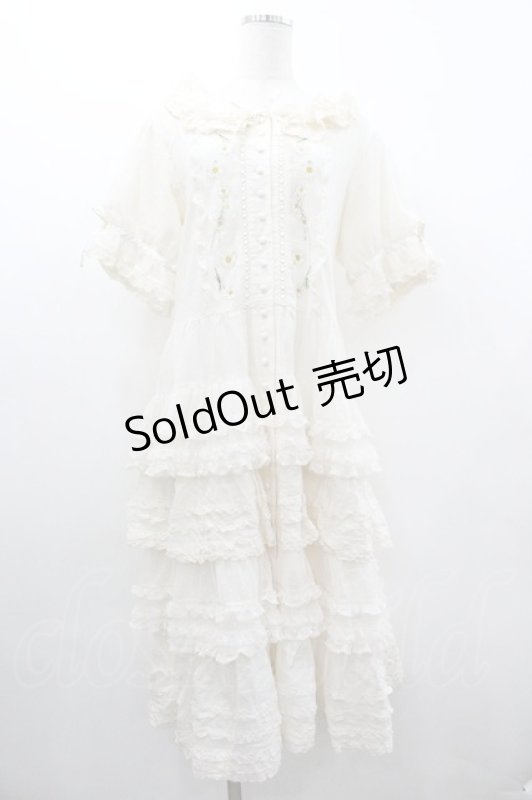 画像1: PINK HOUSE / ポルカドットチュール使いワンピース  アイボリー I-26-01-18-066-LO-OP-SA-ZI (1)