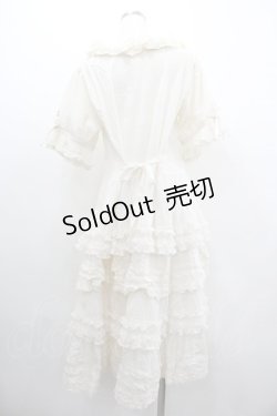 画像2: PINK HOUSE / ポルカドットチュール使いワンピース  アイボリー I-26-01-18-066-LO-OP-SA-ZI