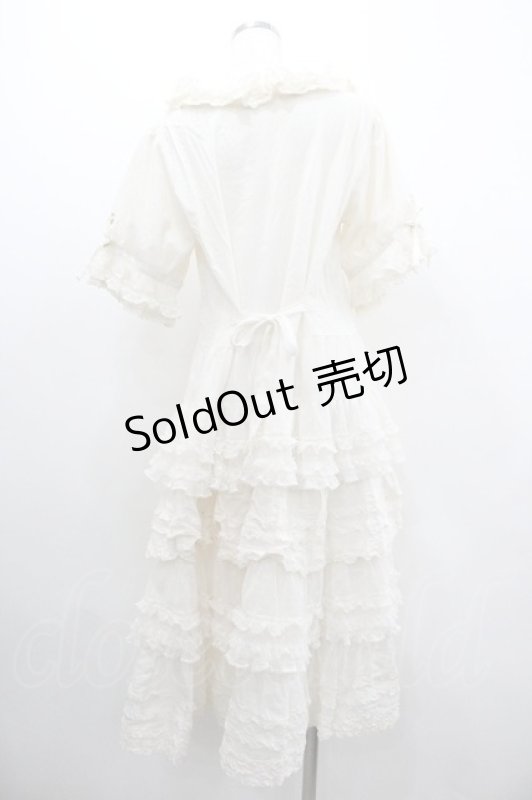 画像2: PINK HOUSE / ポルカドットチュール使いワンピース  アイボリー I-26-01-18-066-LO-OP-SA-ZI (2)