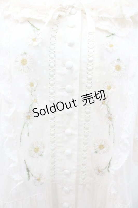 画像3: PINK HOUSE / ポルカドットチュール使いワンピース  アイボリー I-26-01-18-066-LO-OP-SA-ZI (3)