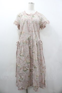 画像1: PINK HOUSE / ひつじプリントミディワンピース  ピンク I-26-01-18-067-LO-OP-SA-ZI