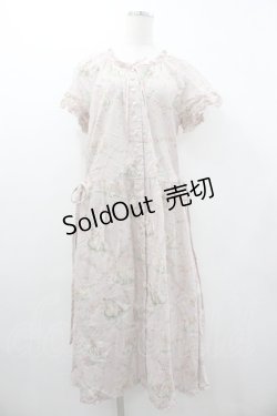 画像1: PINK HOUSE / ひつじプリントミディワンピース  ピンク I-26-01-18-067-LO-OP-SA-ZS