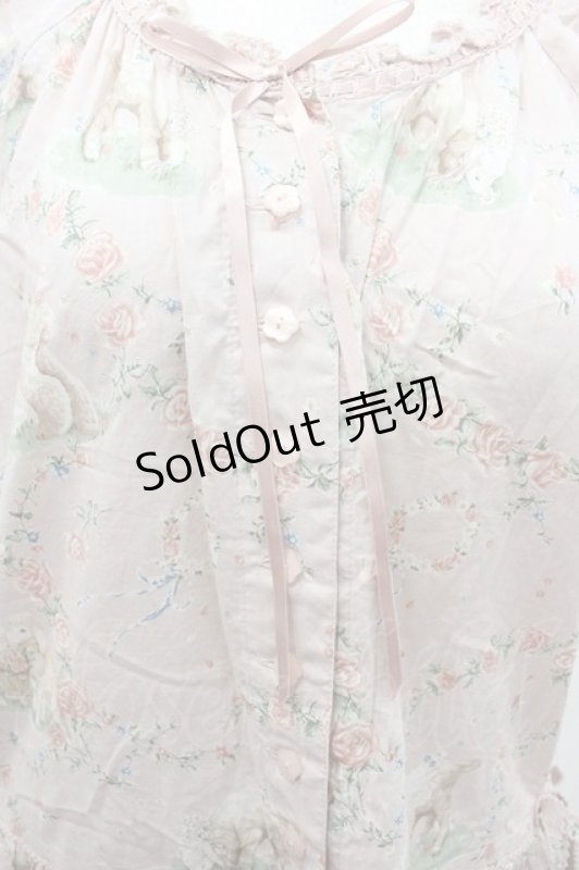 画像3: PINK HOUSE / ひつじプリントミディワンピース  ピンク I-26-01-18-067-LO-OP-SA-ZS (3)