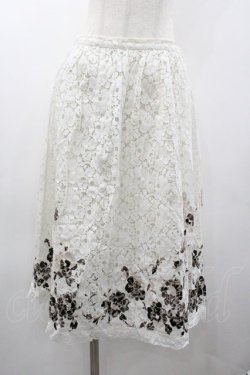 画像1: INGEBORG / セットアップスカート  レースフラワー I-26-01-18-071-LO-SK-SA-ZI