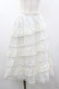 PINK HOUSE / フリルレーススカート  白 I-26-01-18-076-LO-SK-SA-ZI