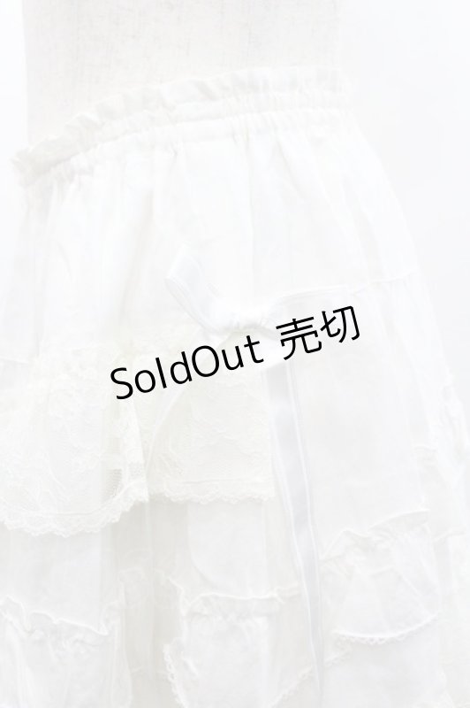 画像3: PINK HOUSE / フリルレーススカート  白 I-26-01-18-076-LO-SK-SA-ZS (3)