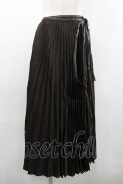 画像1: INGEBORG / セットアップスカート  レザーテーププリーツ I-26-01-18-077-LO-SK-SA-ZI
