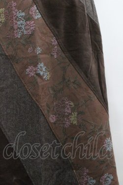 画像3: KETTY / スカート  斜めフラワー刺繍 I-26-01-18-083-EL-SK-SA-ZI