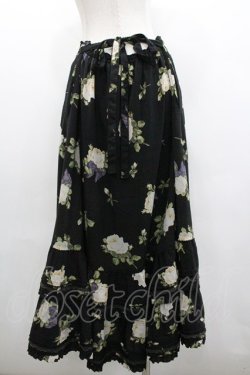 画像2: PINK HOUSE / バラptフリルスカート  ブラック I-26-01-18-085-LO-SK-SA-ZI