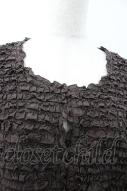 画像3: PINK HOUSE / ピコフリルカーディガン  ブラウン I-26-01-18-012-LO-TO-SA-ZI