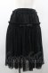 画像1: INGEBORG / シフォンスカート  黒 I-26-01-18-087-0-SK-SA-ZI (1)