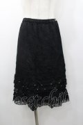 INGEBORG / レーススカート  黒 I-26-01-18-089-0-SK-SA-ZI