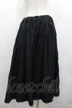 画像2: PINK HOUSE / 裾刺繍ラインスカート  黒Ｘ白 I-26-01-18-092-LO-SK-SA-ZI