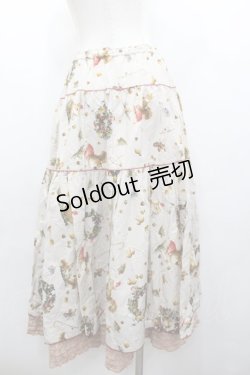 画像2: PINK HOUSE / ウィンターフォレストトリートプリントスカート  ピンク I-26-01-18-095-LO-SK-SA-ZS