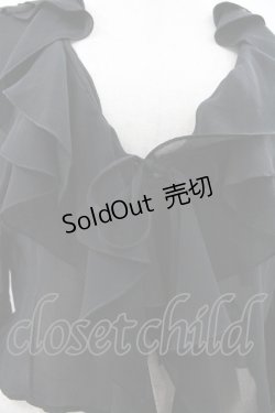 画像3: PINK HOUSE / シアーフリルボレロ  ブラック I-26-01-18-013-LO-TO-SA-ZI