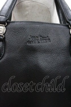 画像2: Jean Paul GAULTIER / ロゴ型押しレザーバッグ  黒 I-26-01-18-107-GO-BG-SA-ZI