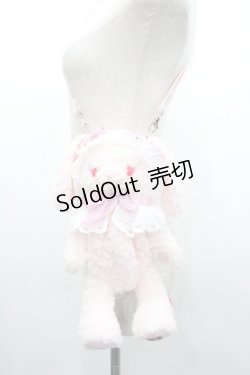 画像1: BABY,THE STARS SHINE BRIGHT / うさくみゃポシェット  ピン×ピンクギンガムリボ I-26-01-18-108-BA-BG-TE-ZI