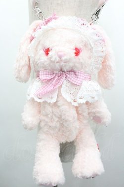 画像2: BABY,THE STARS SHINE BRIGHT / うさくみゃポシェット  ピン×ピンクギンガムリボ I-26-01-18-108-BA-BG-TE-ZI